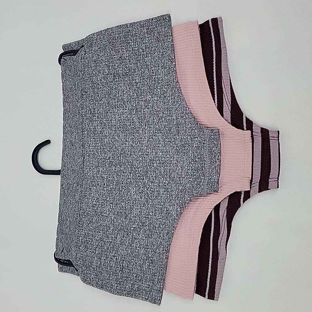 Lucky Brand Girlshorts Striped - Pink and Gray - Picture 3 of 6